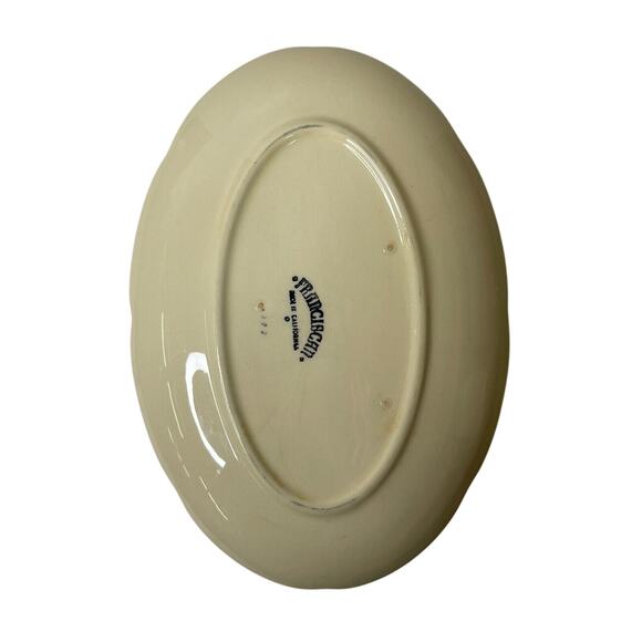 Vintage Franciscan Apple Gravy Boat w/ Attached Plate USA Dinnerware Ceramic - Picture 6 of 9